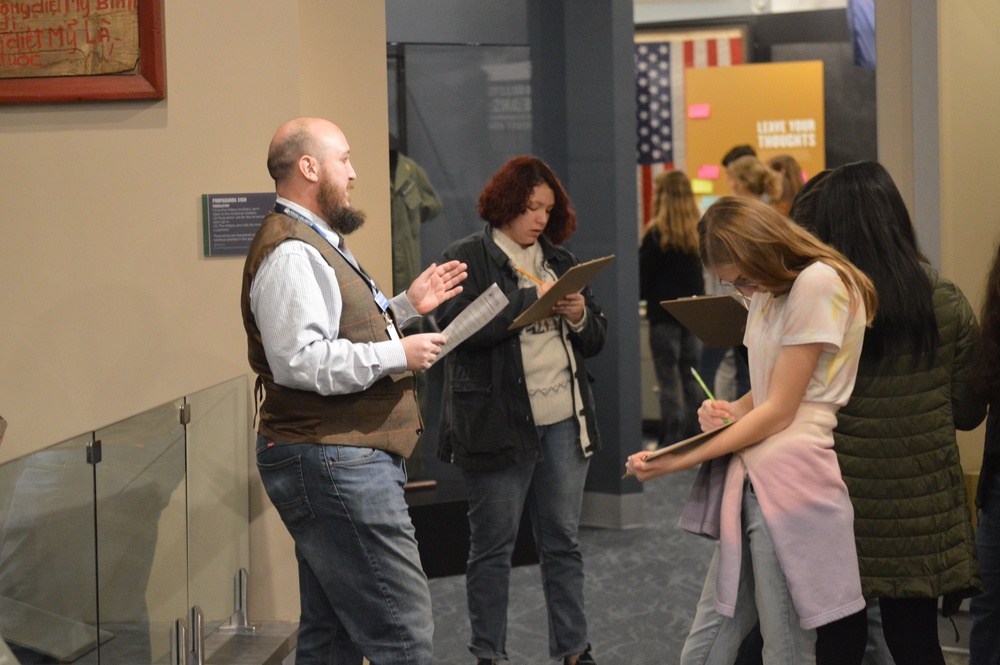 Naval Museum hosts students from Princess Anne High School