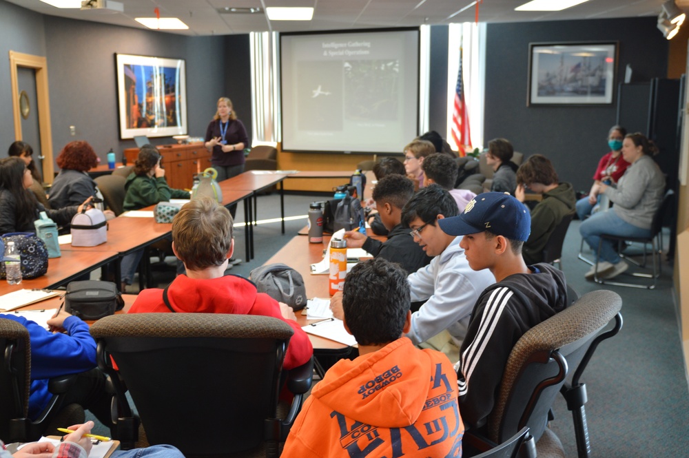 Naval Museum hosts students from Princess Anne High School