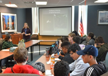 Naval Museum hosts students from Princess Anne High School