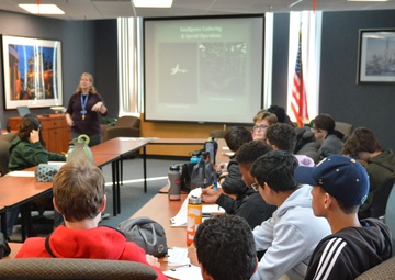 Naval Museum hosts students from Princess Anne High School