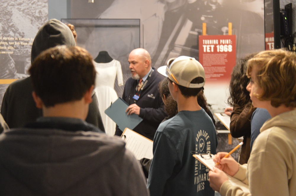 Naval Museum hosts students from Princess Anne High School