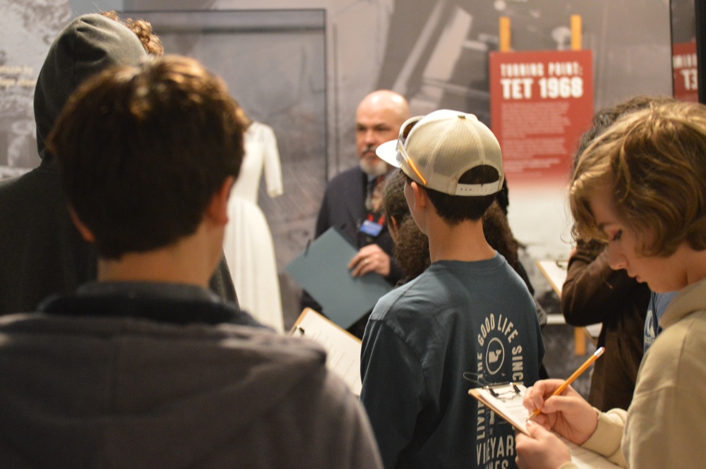 Naval Museum hosts students from Princess Anne High School