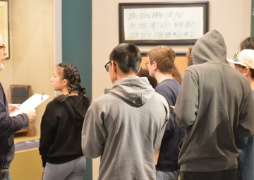 Naval Museum hosts students from Princess Anne High School