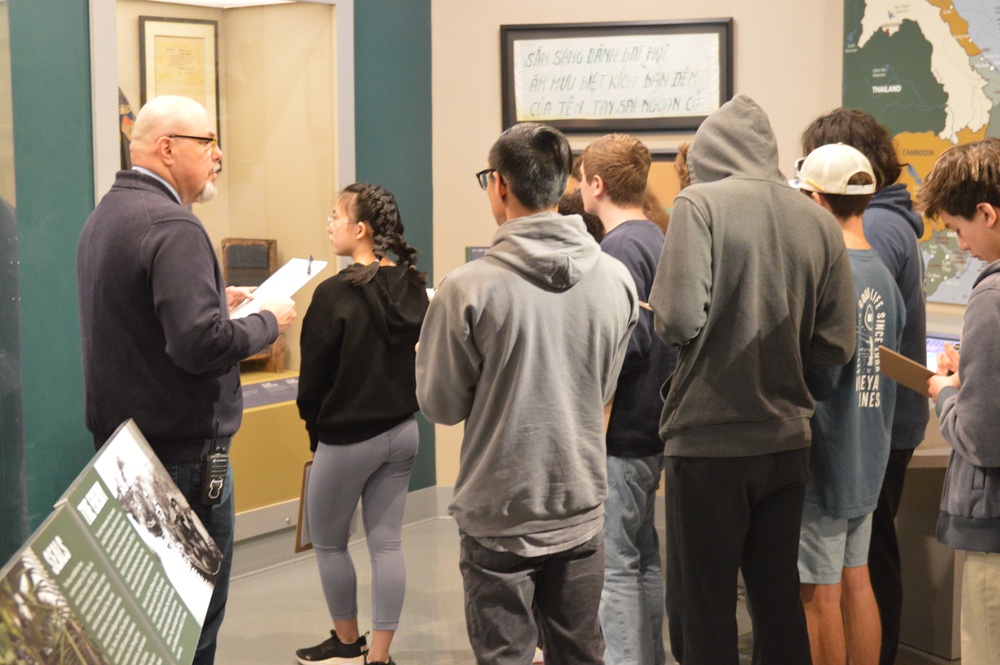 Naval Museum hosts students from Princess Anne High School