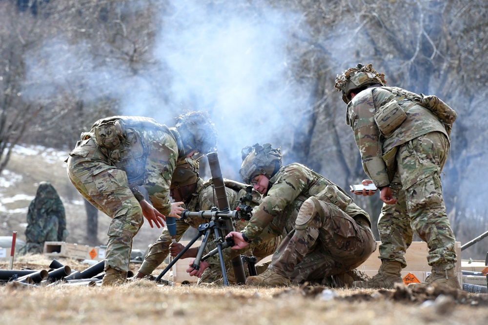 Exercise Thunder Mortar Gunnery