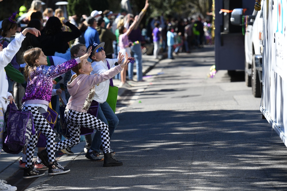 Keesler participates in Mardi Gras festivities