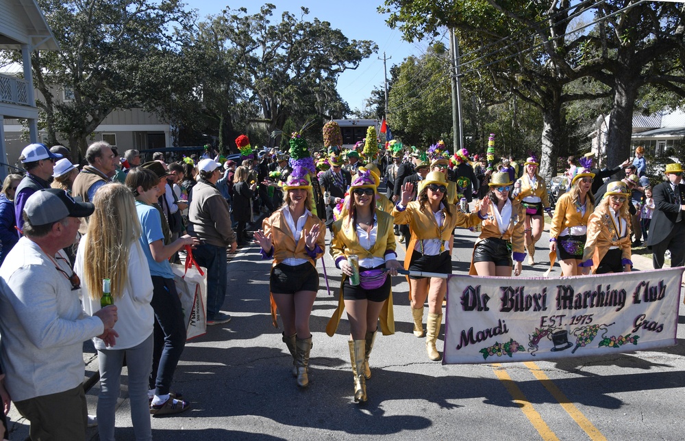 Keesler participates in Mardi Gras festivities