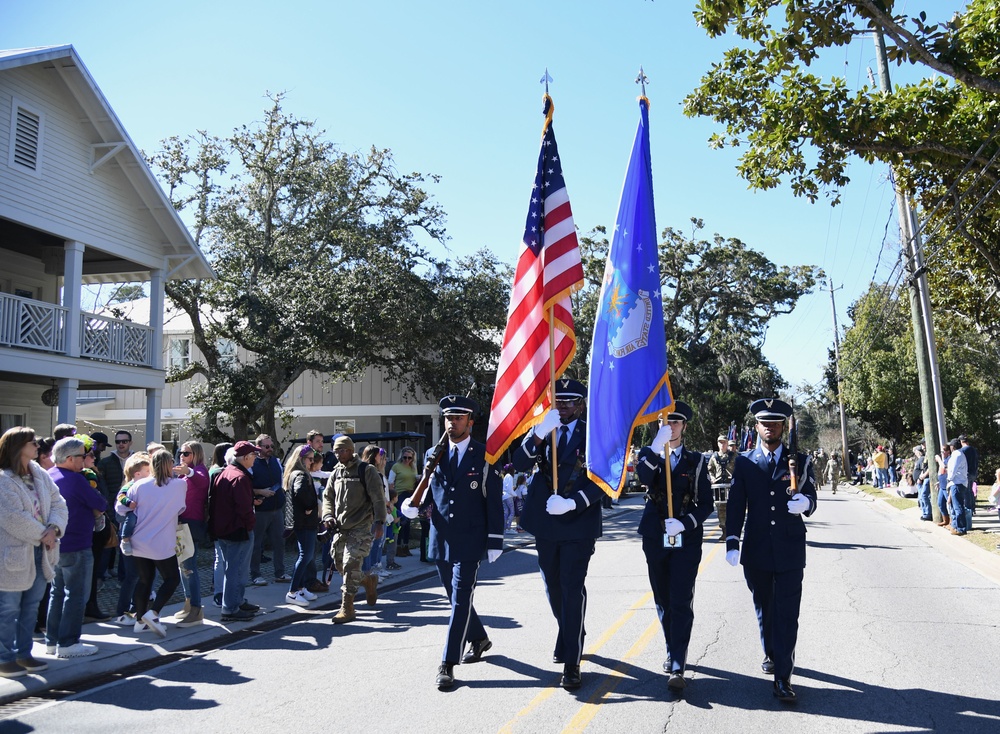 Keesler participates in Mardi Gras festivities