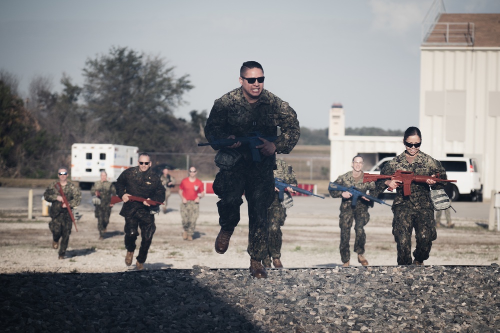 Navy corpsmen display TCCC skills during Operation Blue Horizon