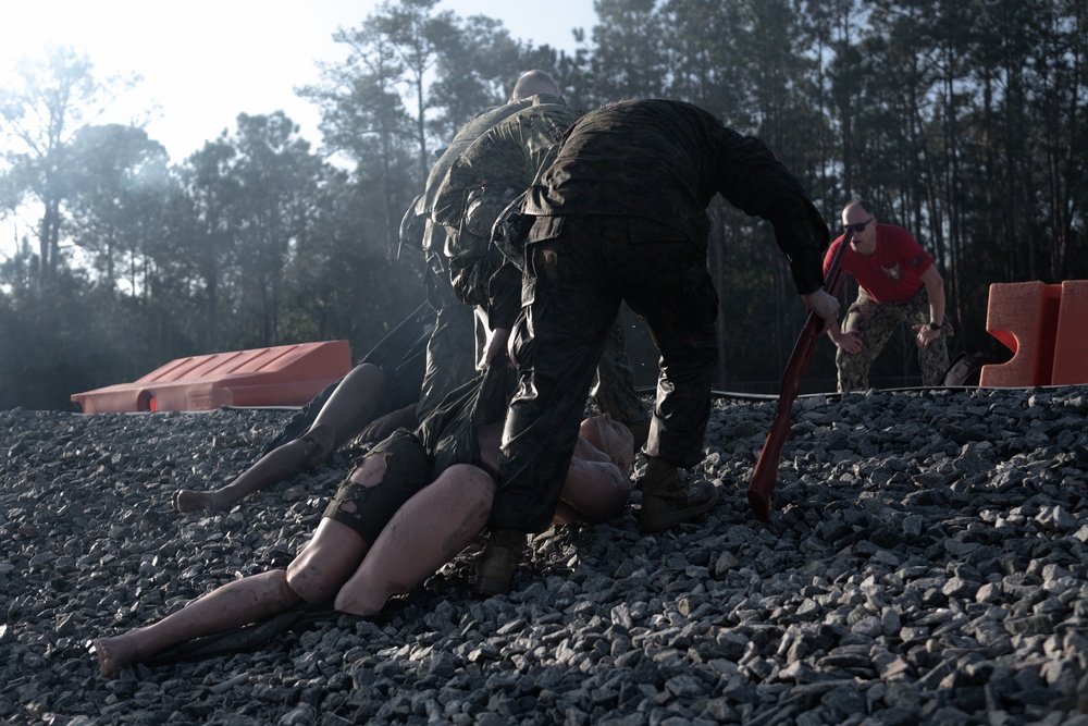 Navy corpsmen display TCCC skills during Operation Blue Horizon