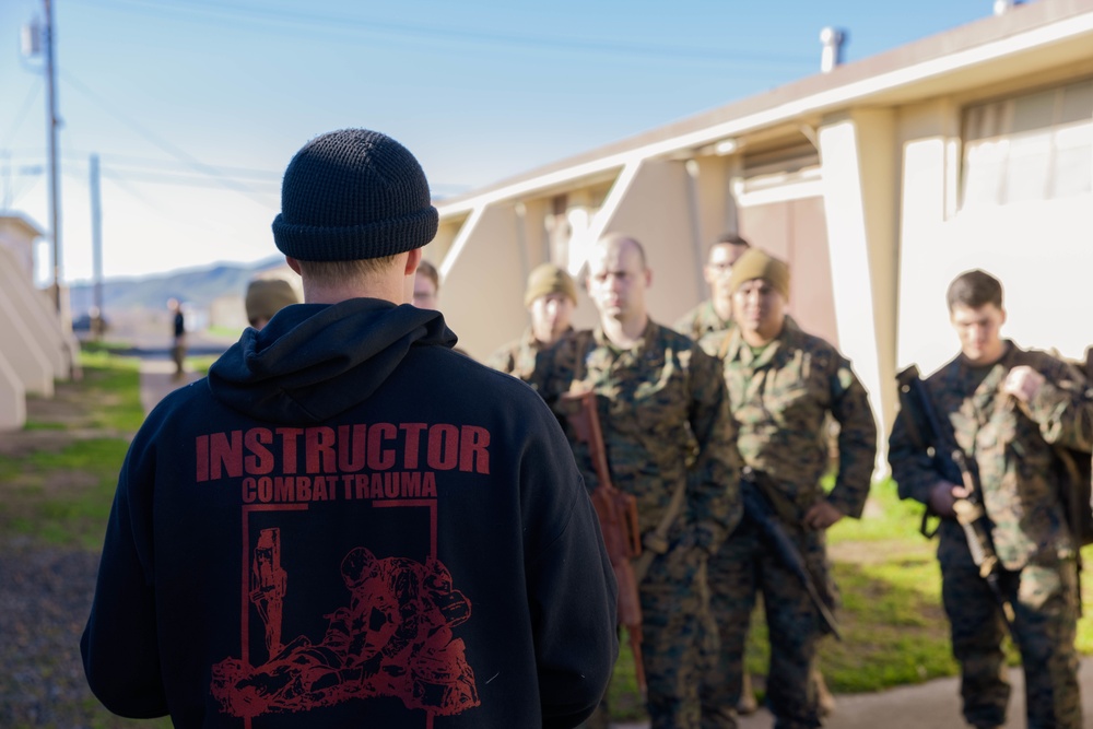 Division Marines, sailors train to provide casualty care