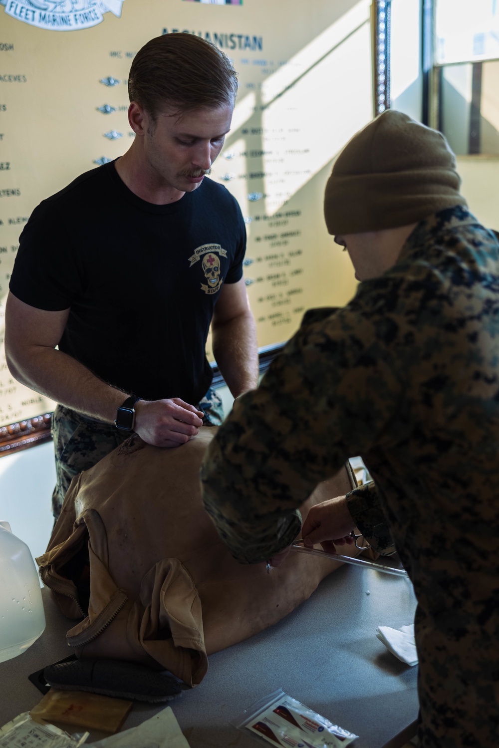 Division Marines, sailors train to provide casualty care