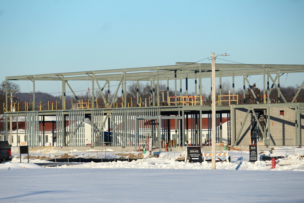 $11.96 million brigade headquarters project now 13 percent complete as February construction ops continue at Fort McCoy