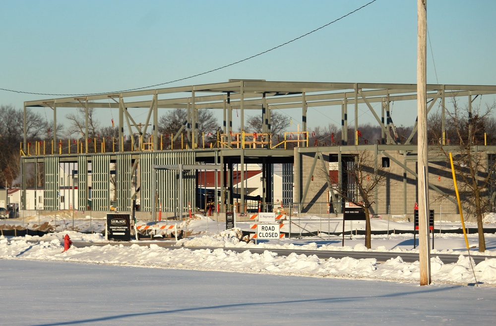 $11.96 million brigade headquarters project now 13 percent complete as February construction ops continue at Fort McCoy