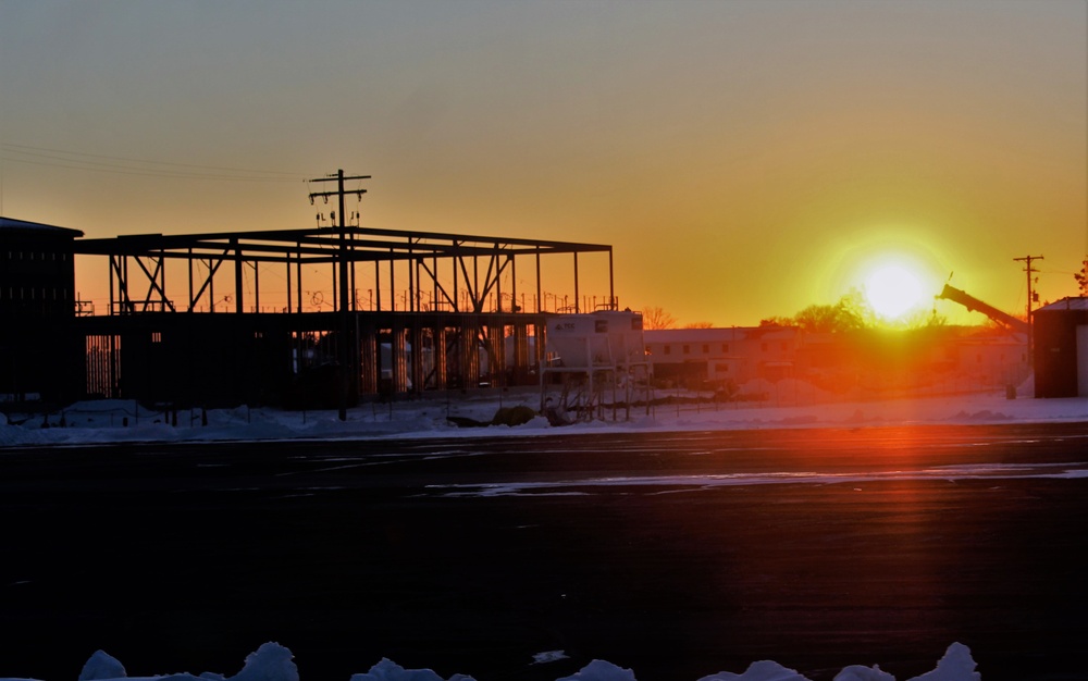 $11.96 million brigade headquarters project now 13 percent complete as February construction ops continue at Fort McCoy