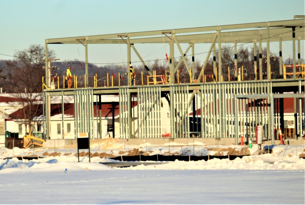 $11.96 million brigade headquarters project now 13 percent complete as February construction ops continue at Fort McCoy