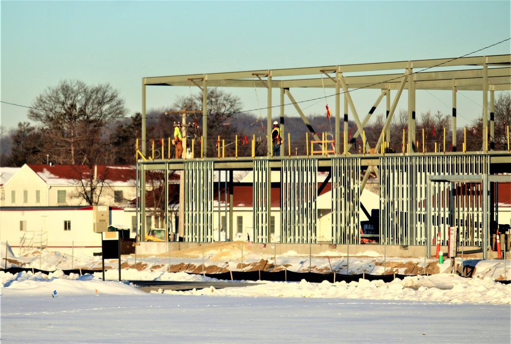 $11.96 million brigade headquarters project now 13 percent complete as February construction ops continue at Fort McCoy