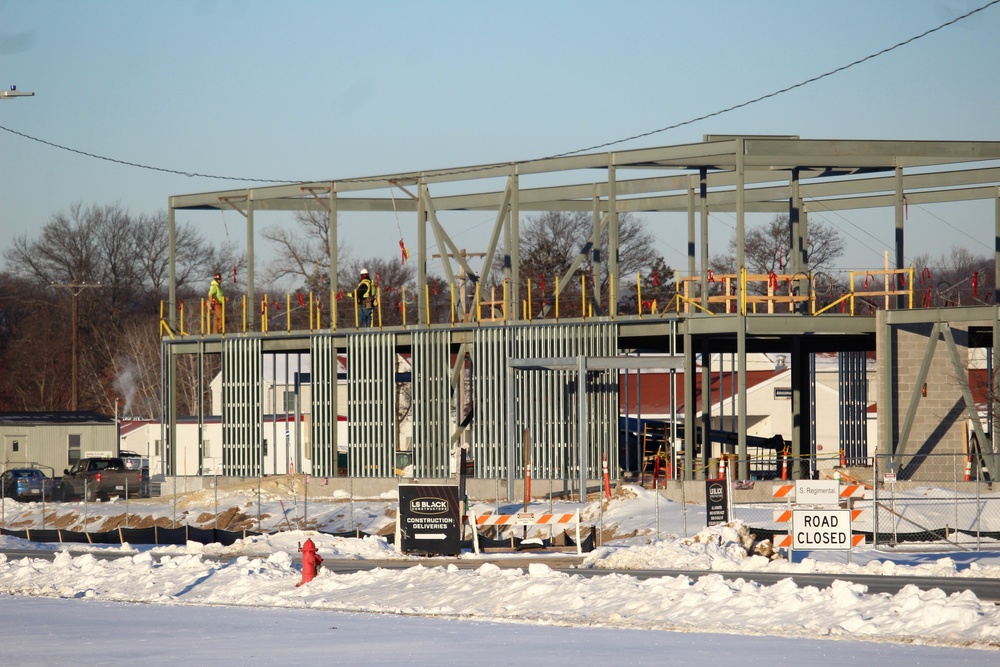 $11.96 million brigade headquarters project now 13 percent complete as February construction ops continue at Fort McCoy