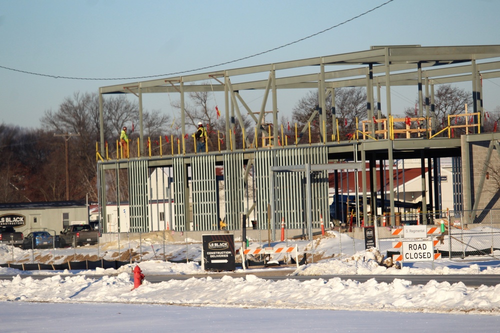 $11.96 million brigade headquarters project now 13 percent complete as February construction ops continue at Fort McCoy