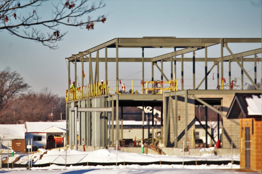 $11.96 million brigade headquarters project now 13 percent complete as February construction ops continue at Fort McCoy