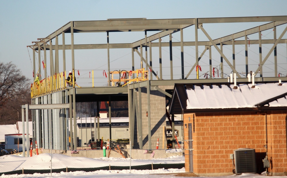 $11.96 million brigade headquarters project now 13 percent complete as February construction ops continue at Fort McCoy