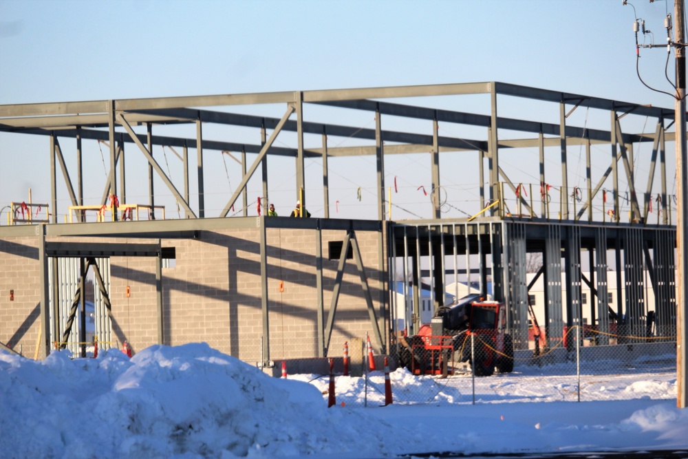 $11.96 million brigade headquarters project now 13 percent complete as February construction ops continue at Fort McCoy