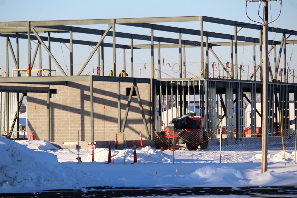 $11.96 million brigade headquarters project now 13 percent complete as February construction ops continue at Fort McCoy