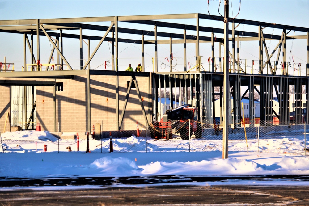 $11.96 million brigade headquarters project now 13 percent complete as February construction ops continue at Fort McCoy