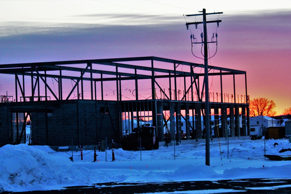 $11.96 million brigade headquarters project now 13 percent complete as February construction ops continue at Fort McCoy