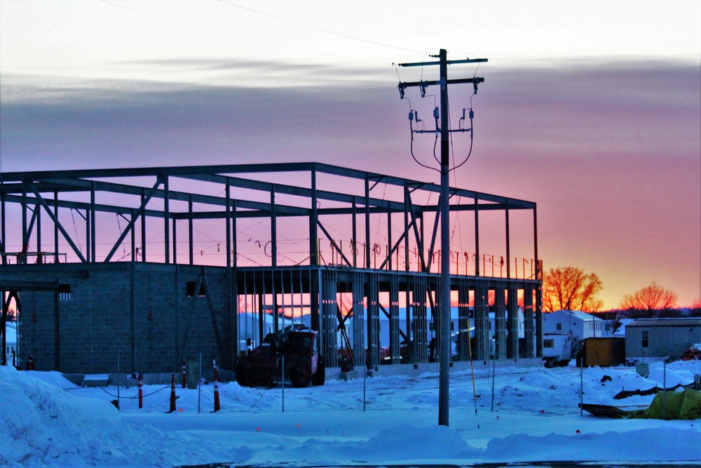 $11.96 million brigade headquarters project now 13 percent complete as February construction ops continue at Fort McCoy