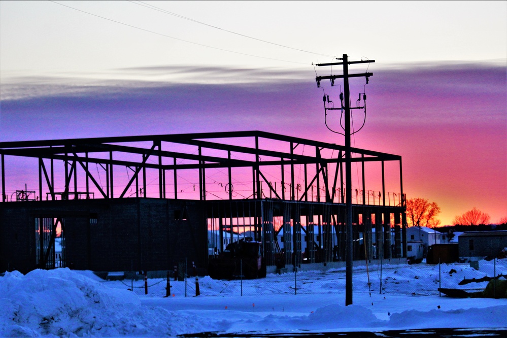 $11.96 million brigade headquarters project now 13 percent complete as February construction ops continue at Fort McCoy