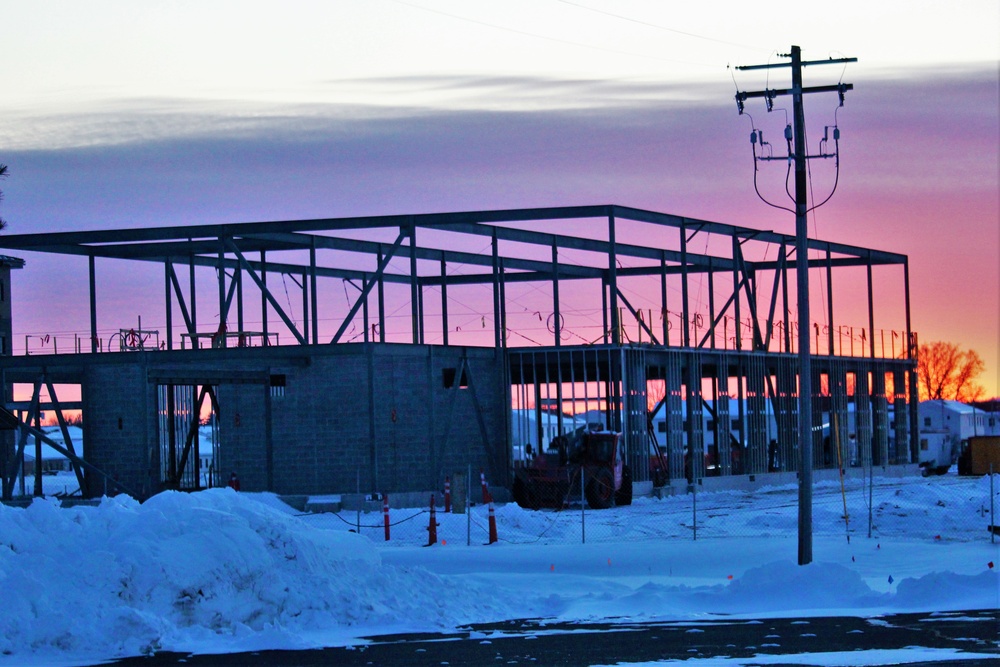 $11.96 million brigade headquarters project now 13 percent complete as February construction ops continue at Fort McCoy