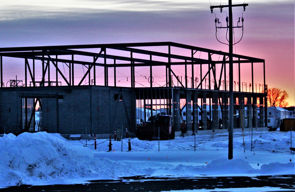 $11.96 million brigade headquarters project now 13 percent complete as February construction ops continue at Fort McCoy