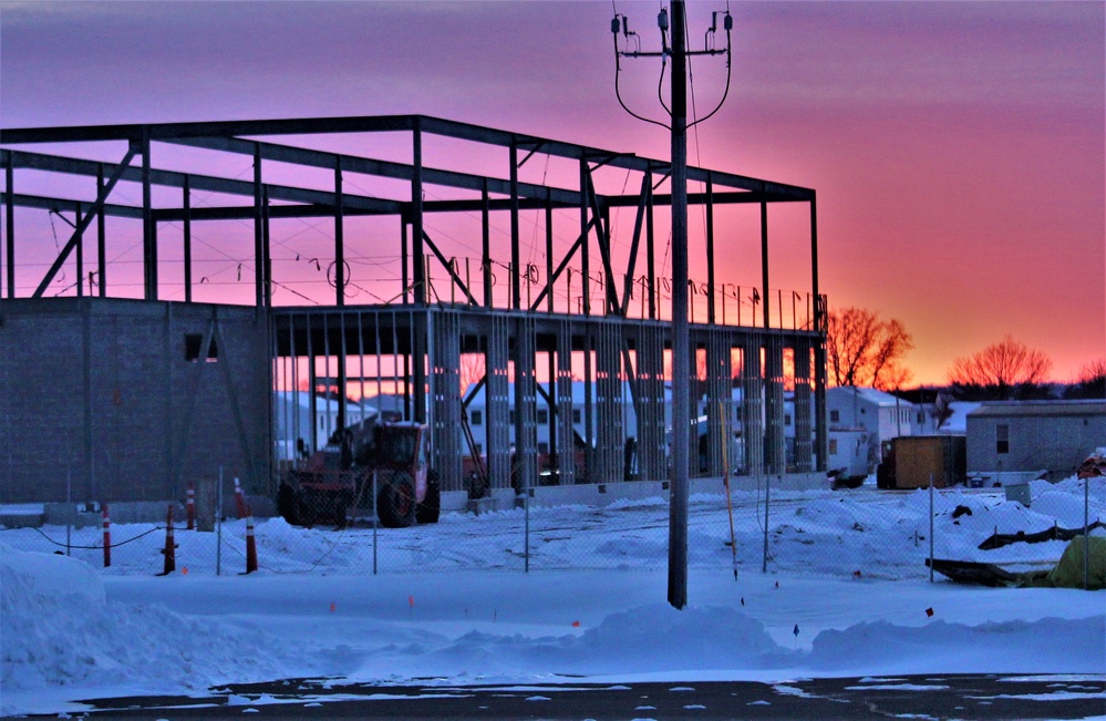 $11.96 million brigade headquarters project now 13 percent complete as February construction ops continue at Fort McCoy