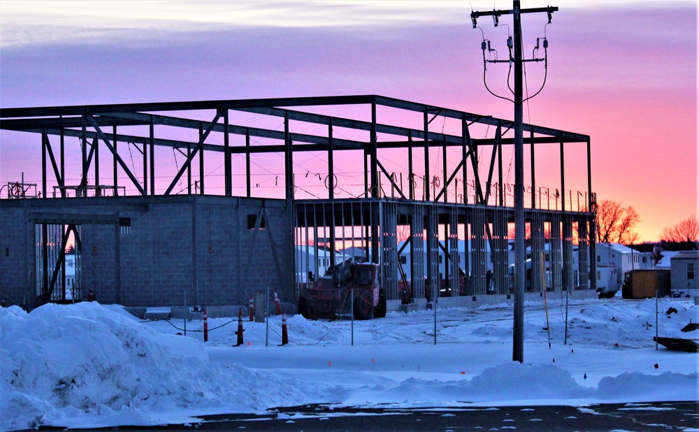 $11.96 million brigade headquarters project now 13 percent complete as February construction ops continue at Fort McCoy