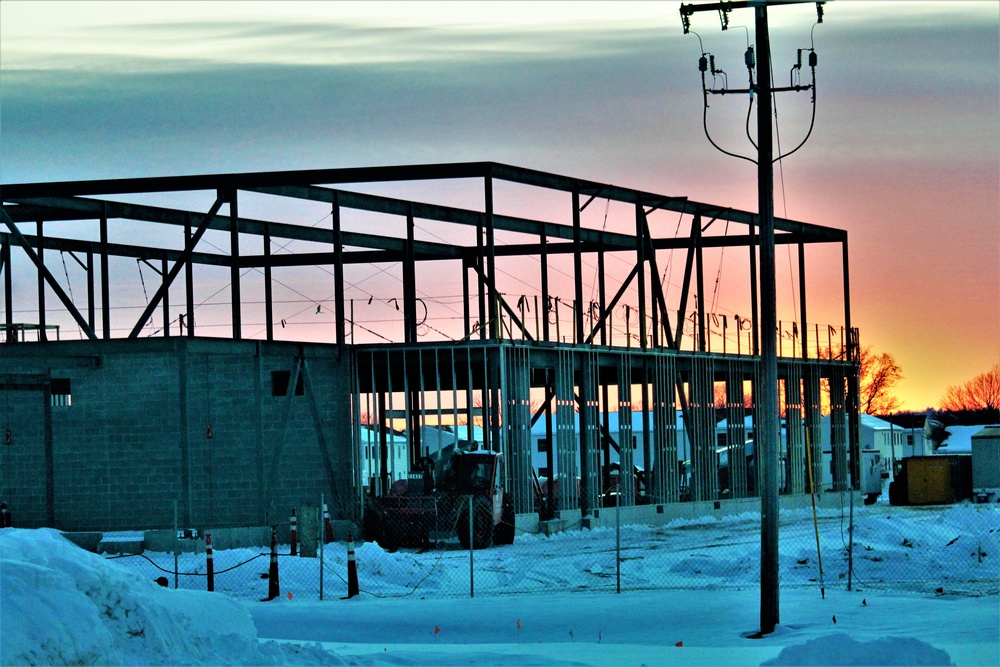 $11.96 million brigade headquarters project now 13 percent complete as February construction ops continue at Fort McCoy