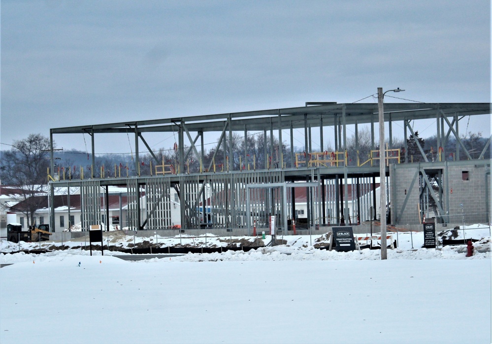 $11.96 million brigade headquarters project now 13 percent complete as February construction ops continue at Fort McCoy