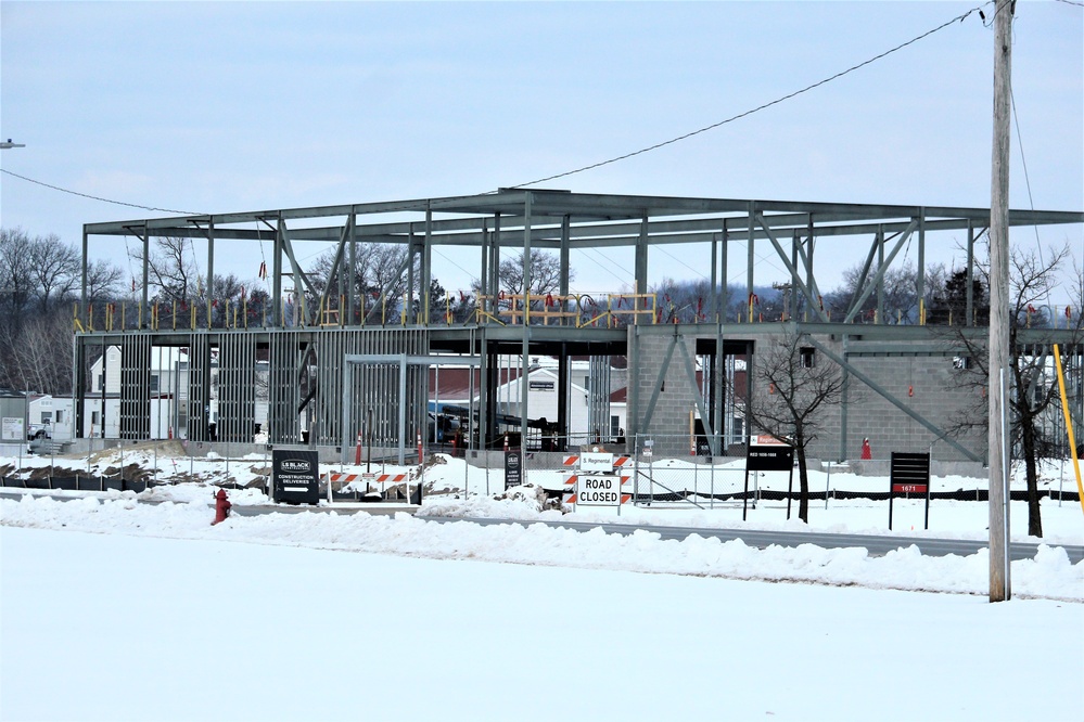 $11.96 million brigade headquarters project now 13 percent complete as February construction ops continue at Fort McCoy