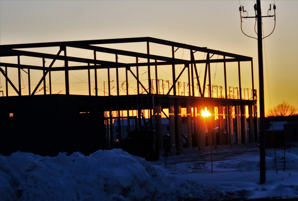 $11.96 million brigade headquarters project now 13 percent complete as February construction ops continue at Fort McCoy