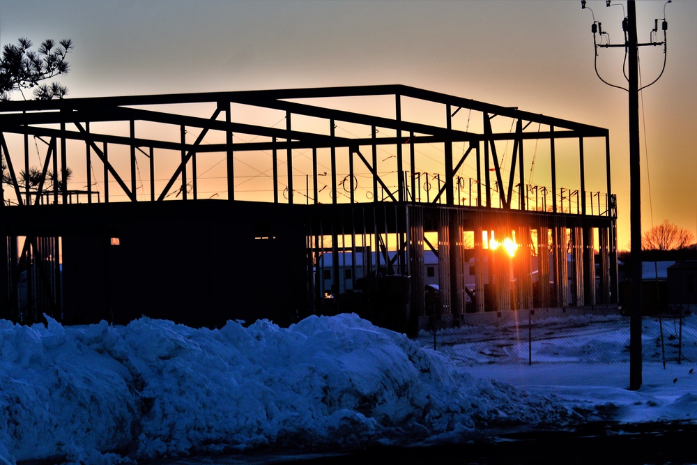 $11.96 million brigade headquarters project now 13 percent complete as February construction ops continue at Fort McCoy