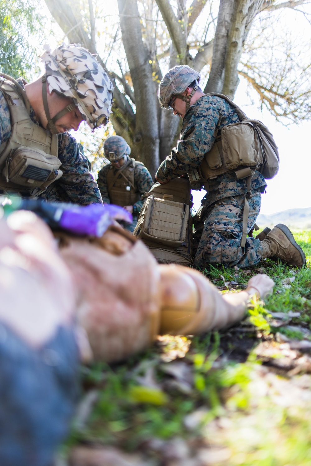 Division Marines, sailors train to provide casualty care