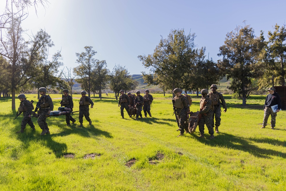 Division Marines, sailors train to provide casualty care