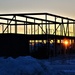 Sun sets on another day of February 2023 brigade headquarters construction at Fort McCoy