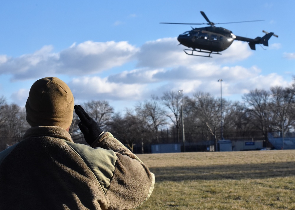 LTG Steven Gilland Superintendent USMA visits USAG FT Hamilton