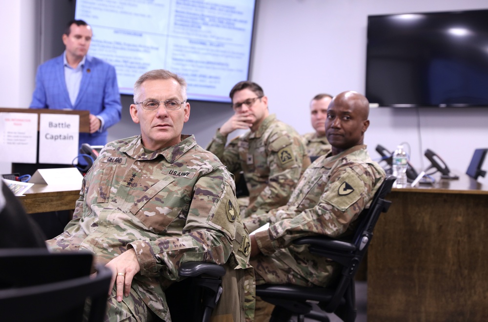 LTG Steven Gilland Superintendent USMA visits USAG FT Hamilton