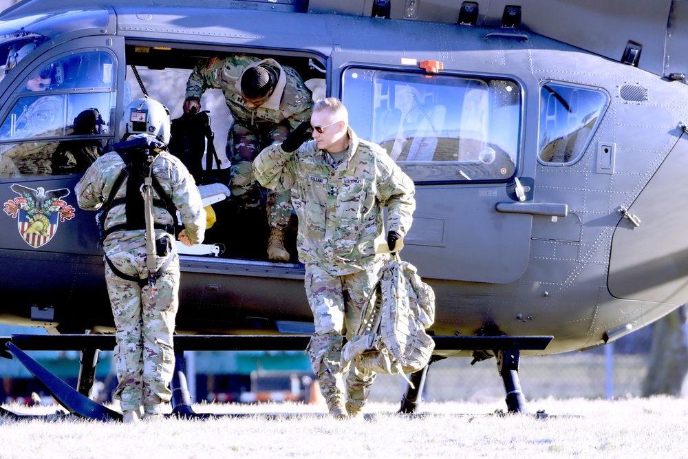 LTG Steven Gilland Superintendent USMA visits USAG FT Hamilton