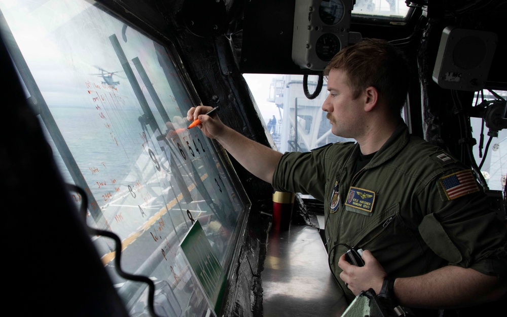 Bataan Sailors Conduct Flight Operations