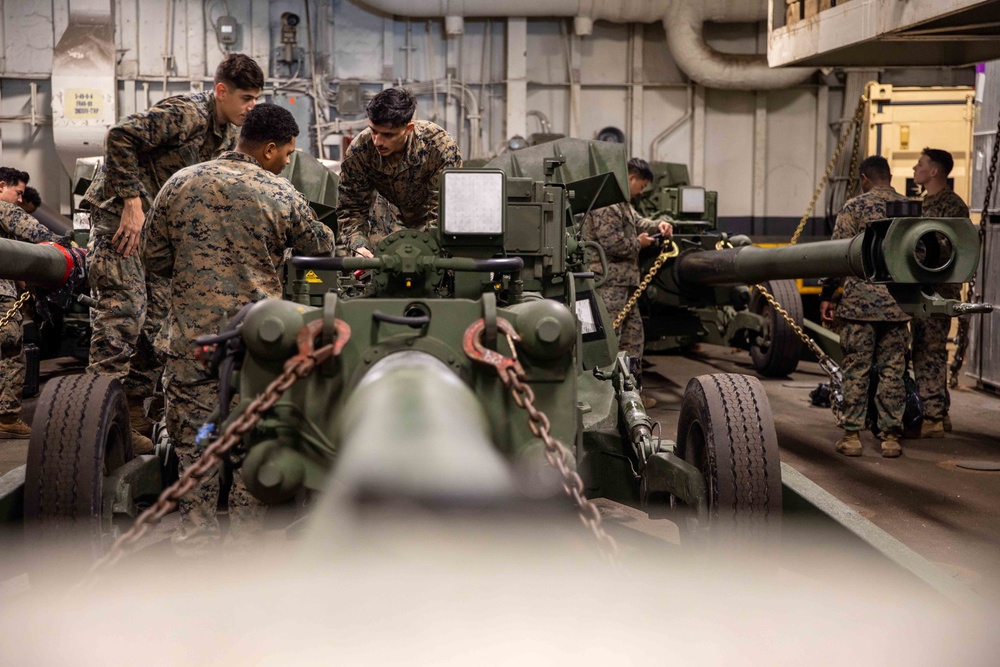 USS BATAAN SAILORS AND 26th MEU INTERGRATE