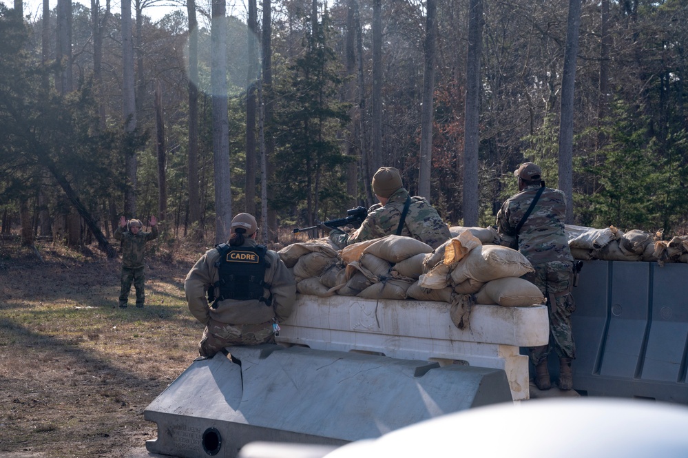 OTW students prepare and train on defensive fighting positions