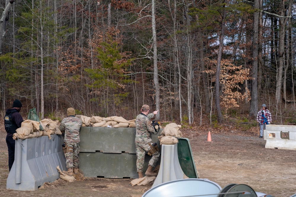 OTW students prepare and train on defensive fighting positions